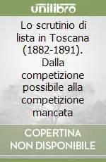 Lo scrutinio di lista in Toscana (1882-1891). Dalla competizione possibile alla competizione mancata Prezzo Basso