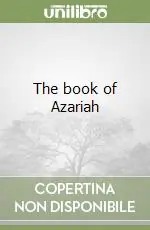 The book of Azariah Occasione Imperdibile