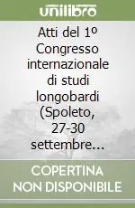 Economico Atti del 1º Congresso internazionale di studi longobardi (Spoleto, 27-30 settembre 1951)