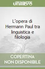 L‘opera di Hermann Paul tra linguistica e filologia Promo Stagionale