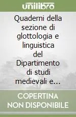 Quaderni della sezione di glottologia e linguistica del Dipartimento di studi medievali e moderni. Vol. 2 Affare