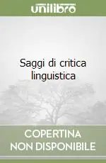 Economico Saggi di critica linguistica