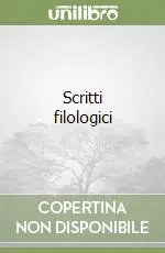 Bestseller Scritti filologici