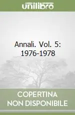 Miglior Prezzo Annali. Vol. 5 1976-1978