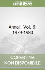 Annali. Vol. 6 1979-1980 Compra Adesso