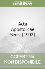 Solo Oggi Acta Apostolicae Sedis (1992)