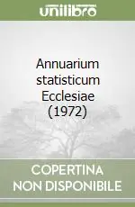 Annuarium statisticum Ecclesiae (1972) Vendita Finale