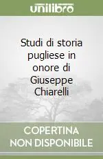 Studi di storia pugliese in onore di Giuseppe Chiarelli Professionale