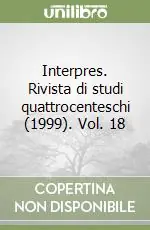 Interpres. Rivista di studi quattrocenteschi (1999). Vol. 18 Promozione