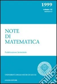 Note di matematica. Vol. 19/2 Scelto Dai Clienti