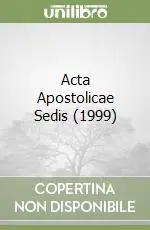 Acta Apostolicae Sedis (1999) Professionale
