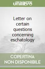 Offerta Lampo Letter on certain questions concerning eschatology