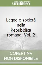 Compra Adesso Legge e società nella Repubblica romana. Vol. 2