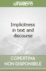 Prezzo Ridotto Implicitness in text and discourse