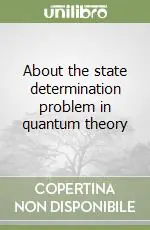 Sconto About the state determination problem in quantum theory