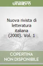 Pagamento Sicuro Nuova rivista di letteratura italiana (2000). Vol. 1
