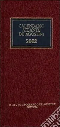 Calendario atlante De Agostini 2002 Scelto Dai Clienti