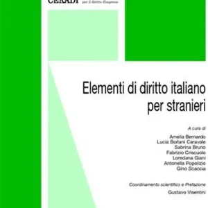 Economico Elementi di diritto italiano per stranieri