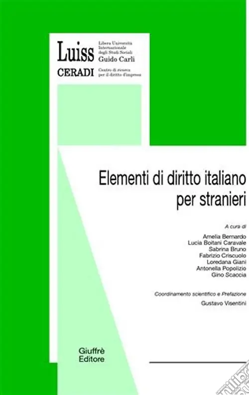 Economico Elementi di diritto italiano per stranieri