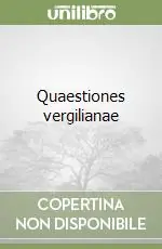 Promozione Esclusiva Quaestiones vergilianae
