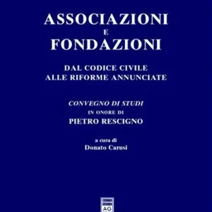 Associazioni e fondazioni. Dal Codice civile alle riforme annunciate. Atti del Convegno di studi in onore di Pietro Rescigno (Gardone Riviera, 23-24 giugno 2000) Esclusivo