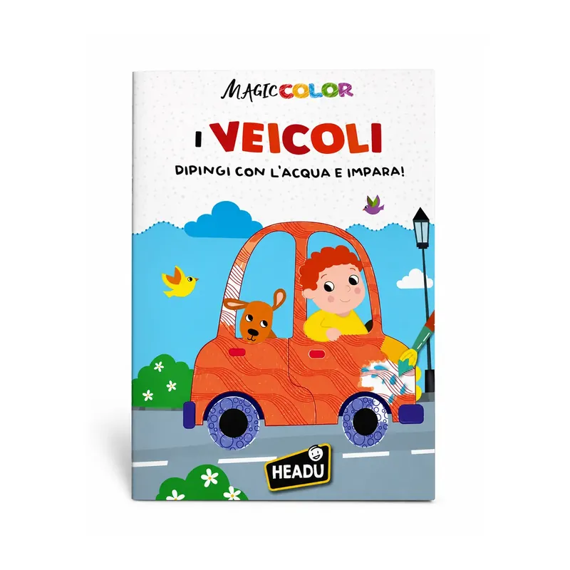 Consegna Rapida Libro Magicolor Dipingi Con L‘Acqua E Impara Veicoli