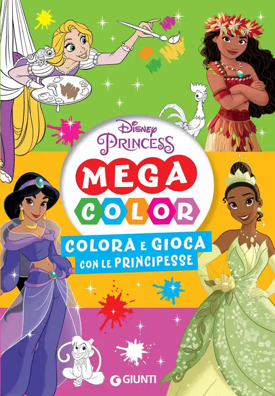 Mega Color Disney Princess Colora e gioca con le Principesse Esclusivo