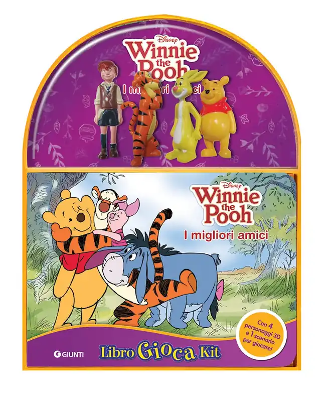 Consegna Rapida Winnie the Pooh - LibroGiocaKit - I migliori amici Con 4 personaggi 3D e 1 scenario per giocare!