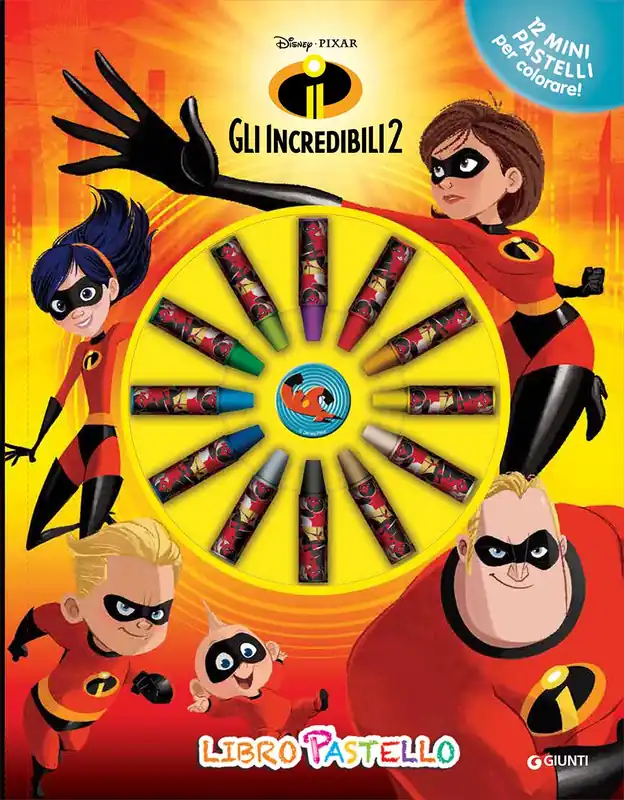Libro Pastello - Gli Incredibili 2 12 mini pastelli per colorare! Occasione