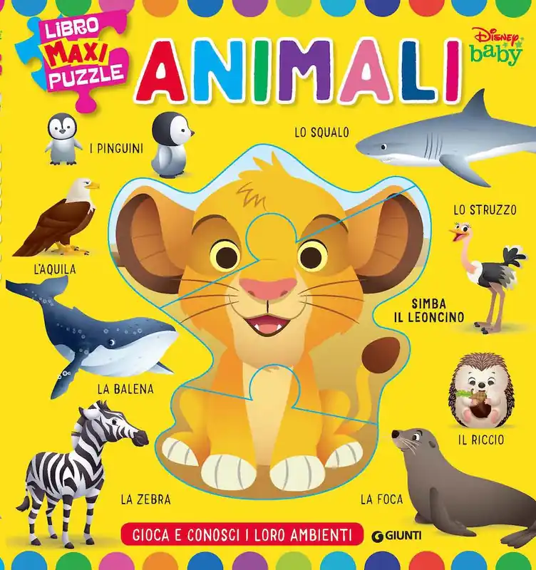 Libro Maxi puzzle Animali Baby GIOCA E CONOSCI I LORO AMBIENTI Economico