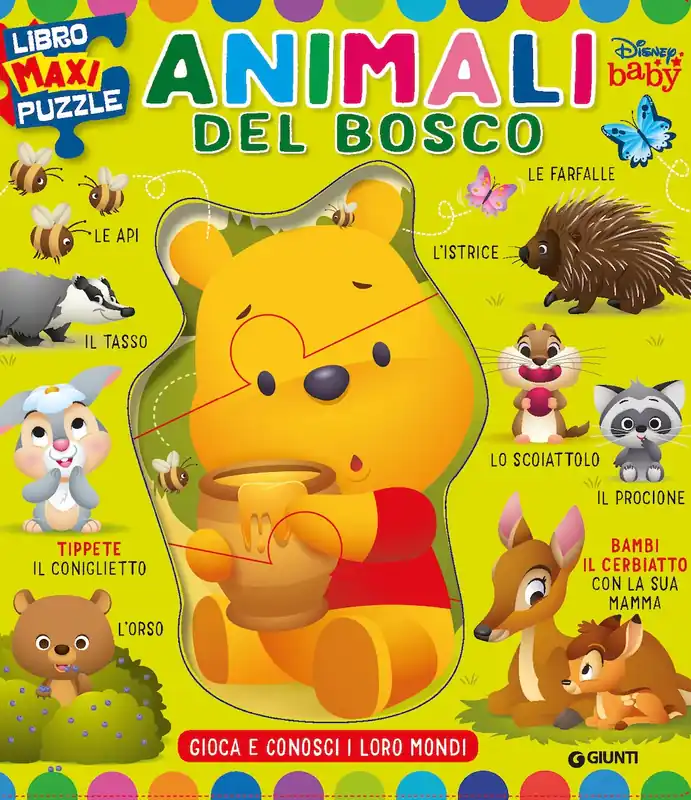 Novità Libro Maxi Puzzle Animali del bosco Gioca e conosci i loro mondi