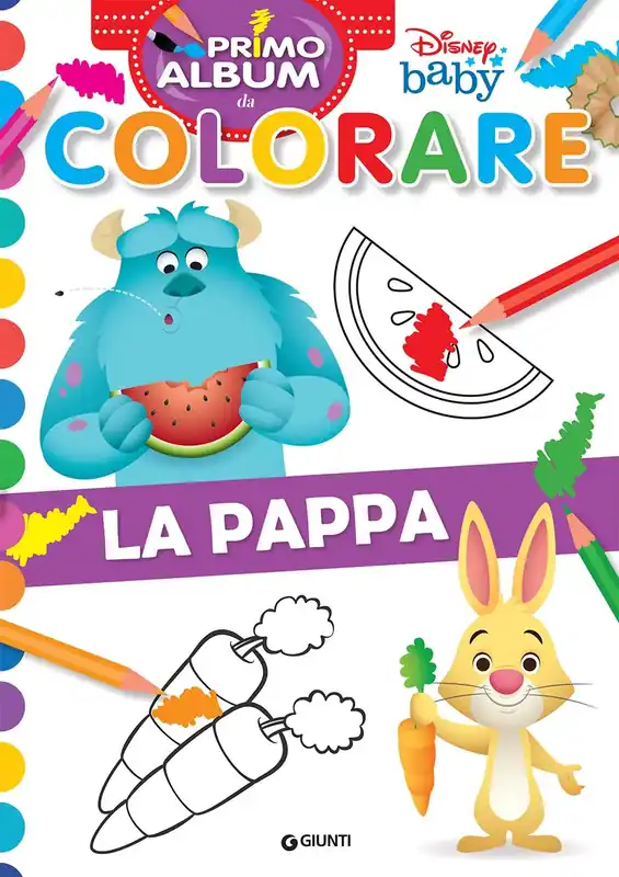 Prezzo Basso Disney Baby - Primo album da colorare - La pappa