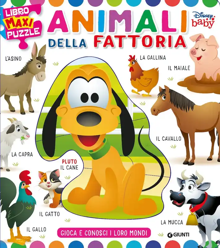Scelto Dai Clienti Libro Maxi Puzzle Animali della fattoria Gioca e conosci i loro mondi