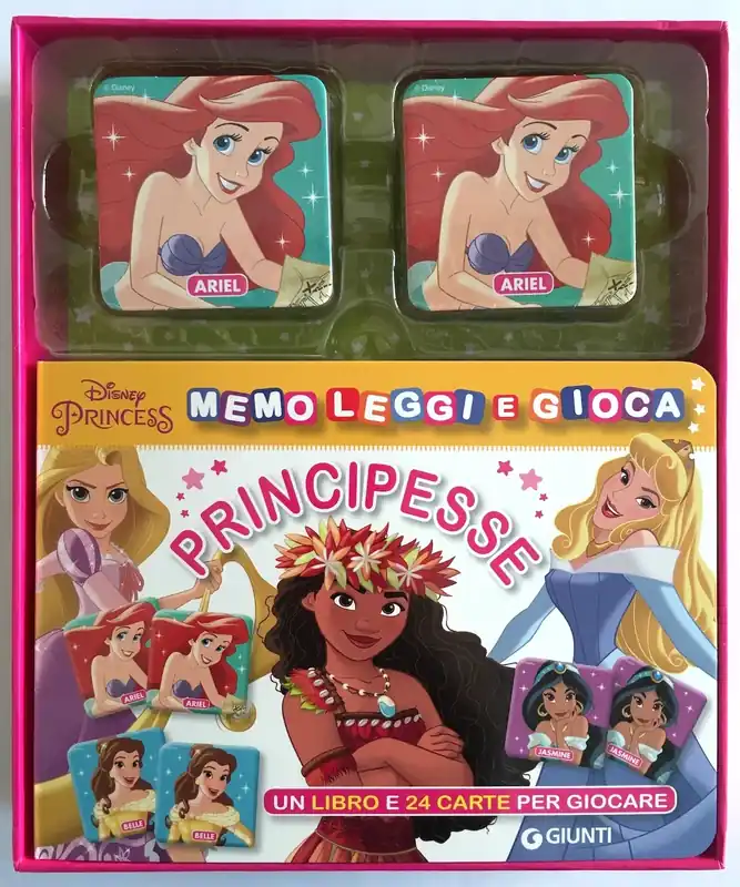 Principesse Memo leggi e gioca Disney Princess Un libro e 24 carte per giocare Prezzo Ridotto