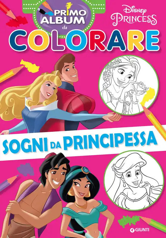 Direttamente Dal Produttore Primo album da colorare Disney Princess Sogni da Principessa