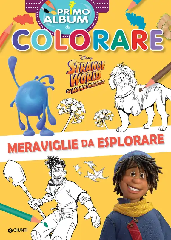 Strange World Primo Album da colorare Un mondo misterioso Promozione Esclusiva