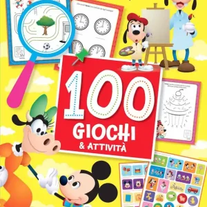 100 Giochi e attività con 2 pagine di adesivi Saldi