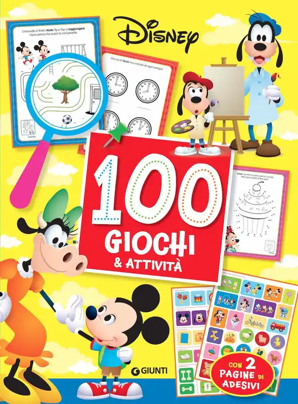 100 Giochi e attività con 2 pagine di adesivi Saldi