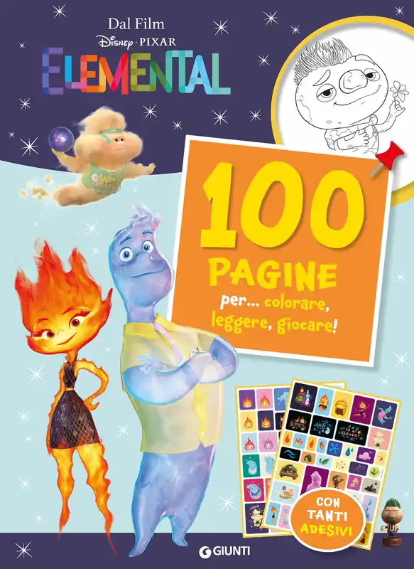 Elemental 100 pagine per... colorare, leggere, giocare! con tanti adesivi Ultima Occasione