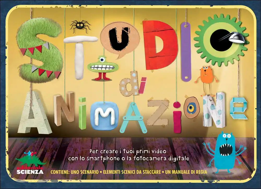 Occasione Imperdibile Studio di animazione Per creare i tuoi primi video con lo smartphone o la fotocamera digitale - Contiene uno scenario, elementi scenici da staccare, un manuale di regia