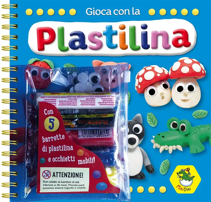 Nuova Collezione Gioca con la Plastilina Con 5 barrette di plastilina e occhietti mobili!