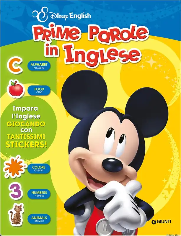 Compra Adesso Disney English - Prime Parole in Inglese Impara l‘Inglese giocando con tantissimi stickers!