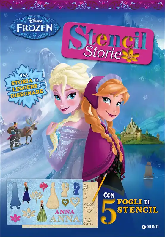 Consegna Rapida Stencil Storie - Frozen Una storia da leggere e disegnare - Con 5 fogli di stencil