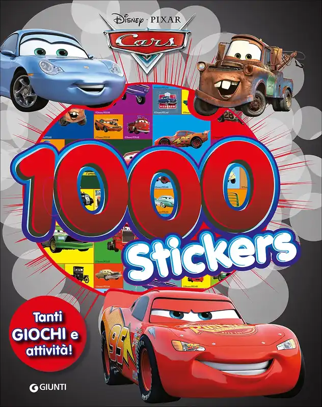 Promo Stagionale 500/1000 Stickers - Cars. 1000 Stickers Tanti giochi e attività!