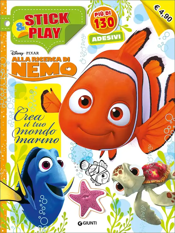 Stick&Play - Alla ricerca di Nemo Crea il tuo mondo marino - Più di 130 adesivi Subito Disponibile