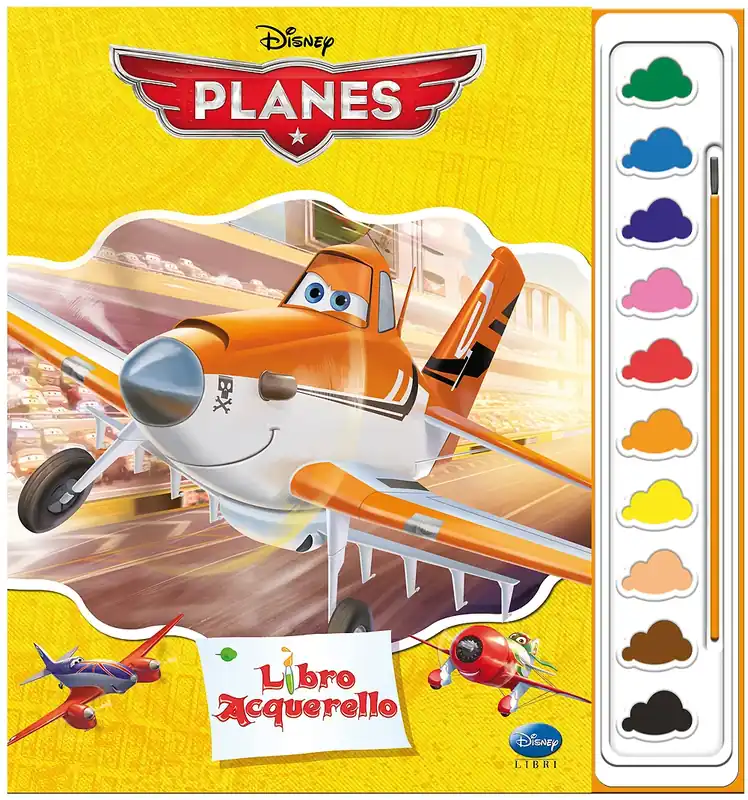 Libro Acquerello - Planes Contiene 10 acquerelli e un pennello Economico