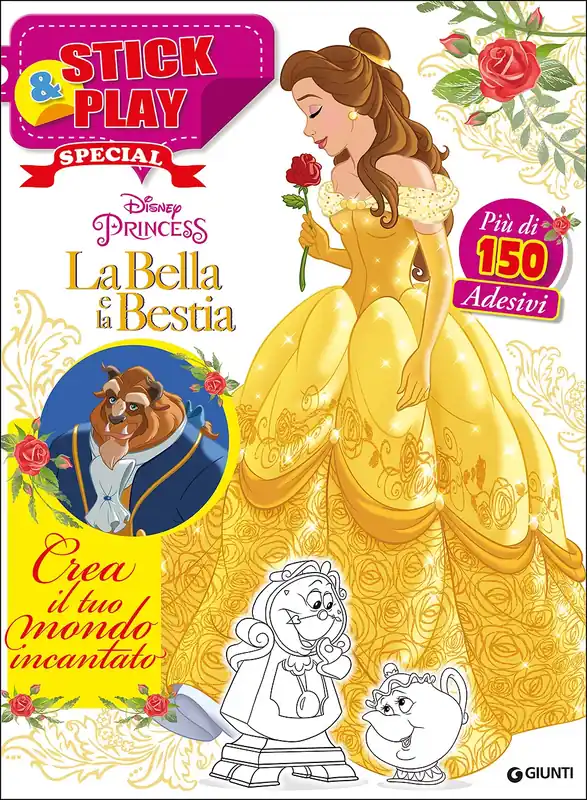 Stick&Play Special - La Bella e la Bestia Crea il tuo mondo incantato - Più di 150 adesivi Più Venduto