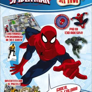 Super Attivi - Ultimate Spider-Man Gioca, ritaglia, colora e disegna! - Più di 130 adesivi! Affare