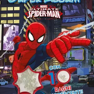 Super Album - Ultimate Spider-Man Con 10 ragni fluorescenti! Super Prezzo
