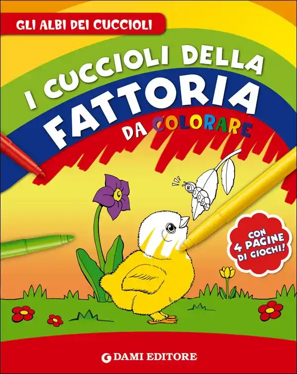 Spedito Oggi I cuccioli della fattoria da colorare Con 4 pagine di giochi!